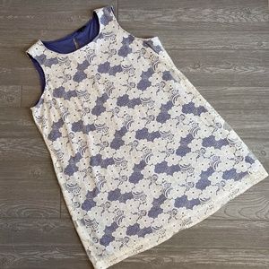 Tiana B. Blue and White Lace Dress 24W